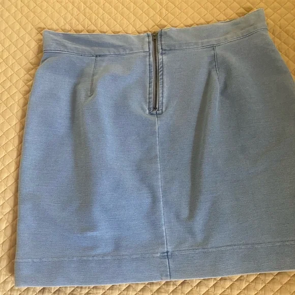 Blue Lace-Up Skirt denim look - Picture 2 of 3